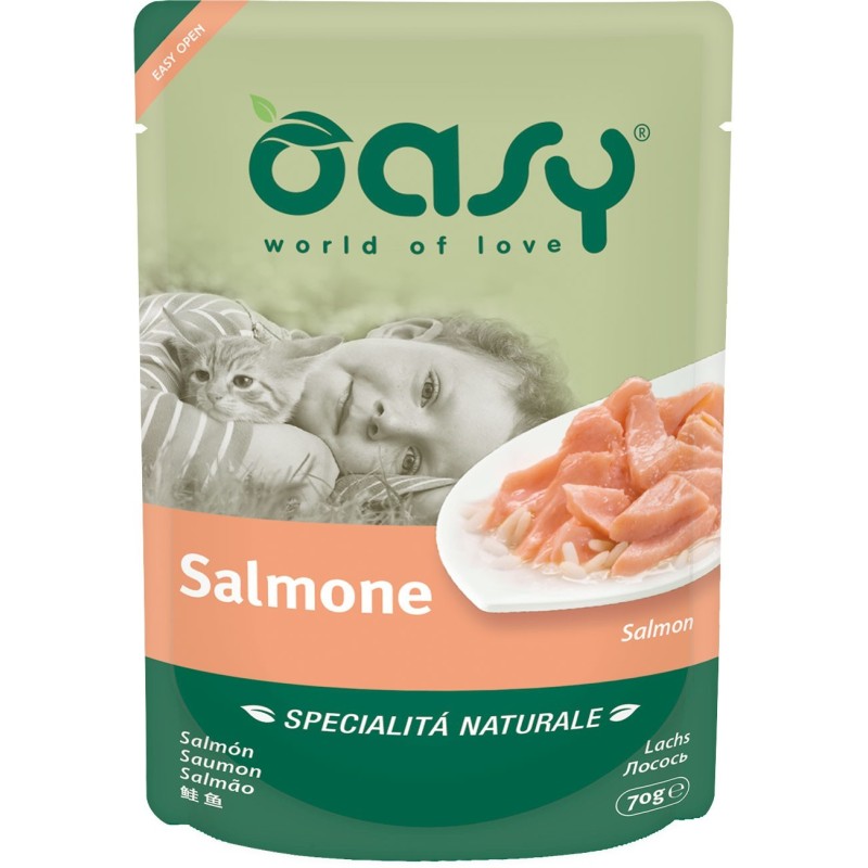 OASY Kot Łosoś 70g (saszetka)