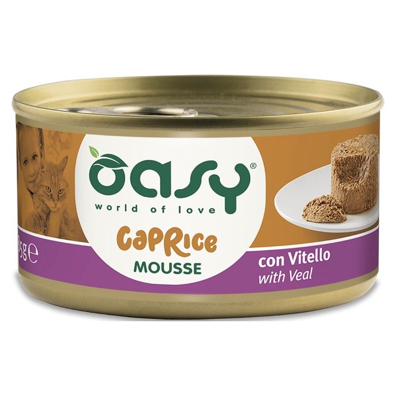 OASY Kot Mousse - z cielęciną 85g (puszka)