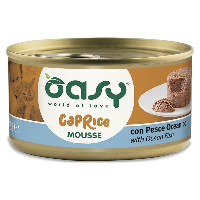 OASY Kot Mousse - z rybami oceanicznymi 85g (puszka)