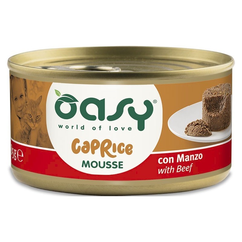 OASY Kot Mousse - z wołowiną 85g (puszka)