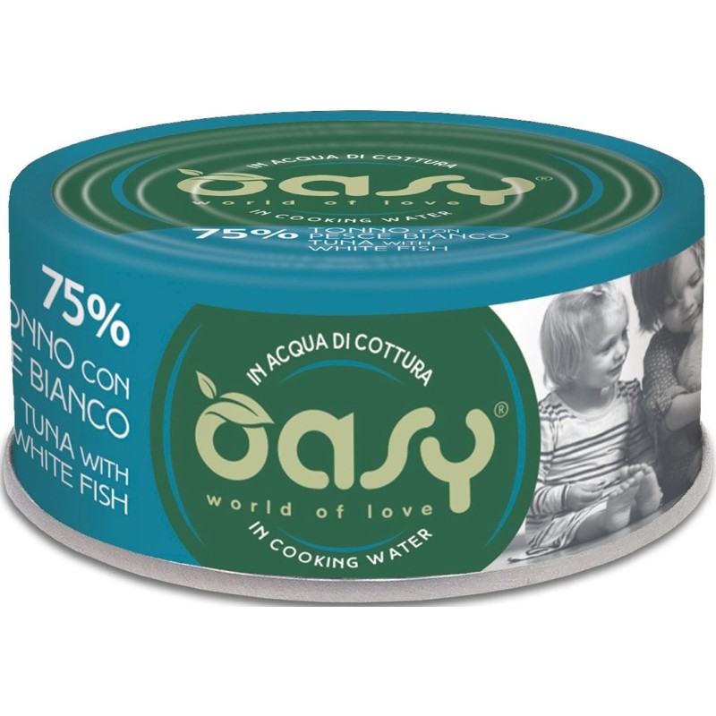 OASY Kot Tuńczyk z białą rybą 70g (puszka)