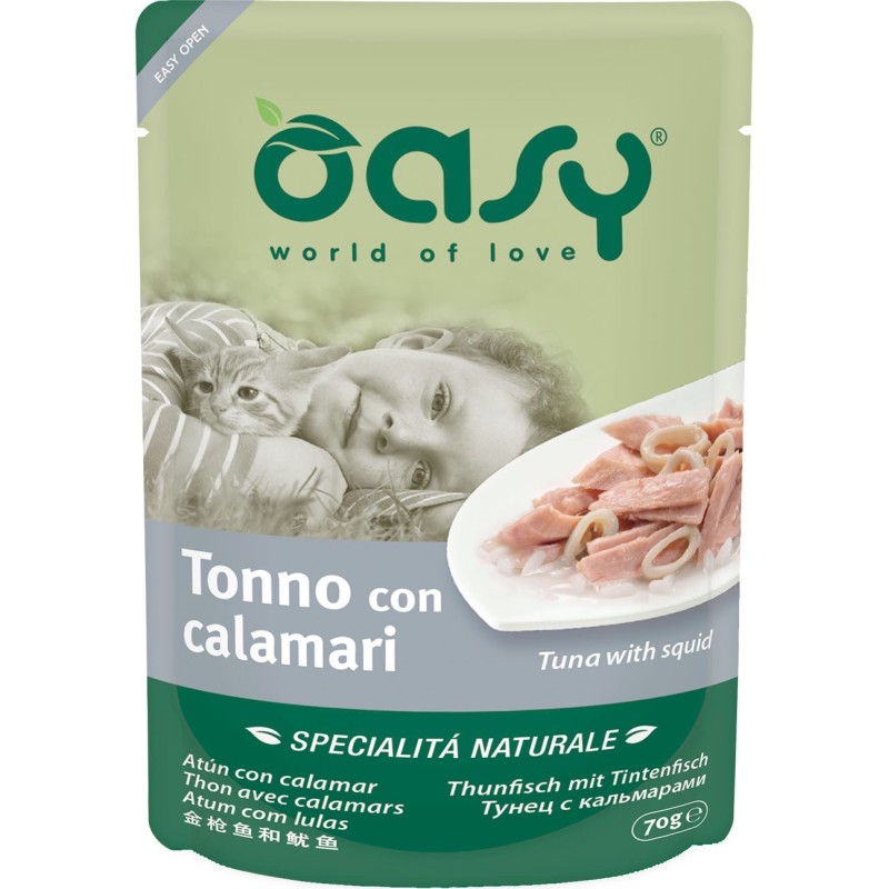 OASY Kot Tuńczyk z kalmarami 70g (saszetka)
