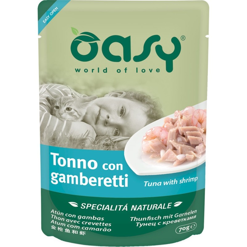 OASY Kot Tuńczyk z krewetkami 70g (saszetka)