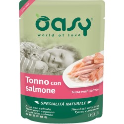 OASY Kot Tuńczyk z łososiem 70g (saszetka)