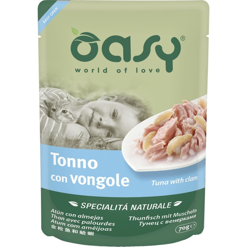 OASY Kot Tuńczyk z małżami 70g (saszetka)