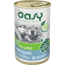 OASY Pies Adult M/L - Jagnięcina 400g (puszka)