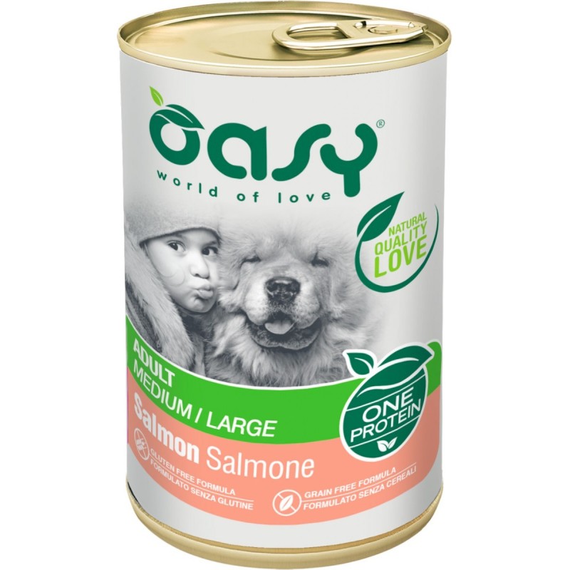 OASY Pies Adult M/L - Łosoś 400g (puszka)