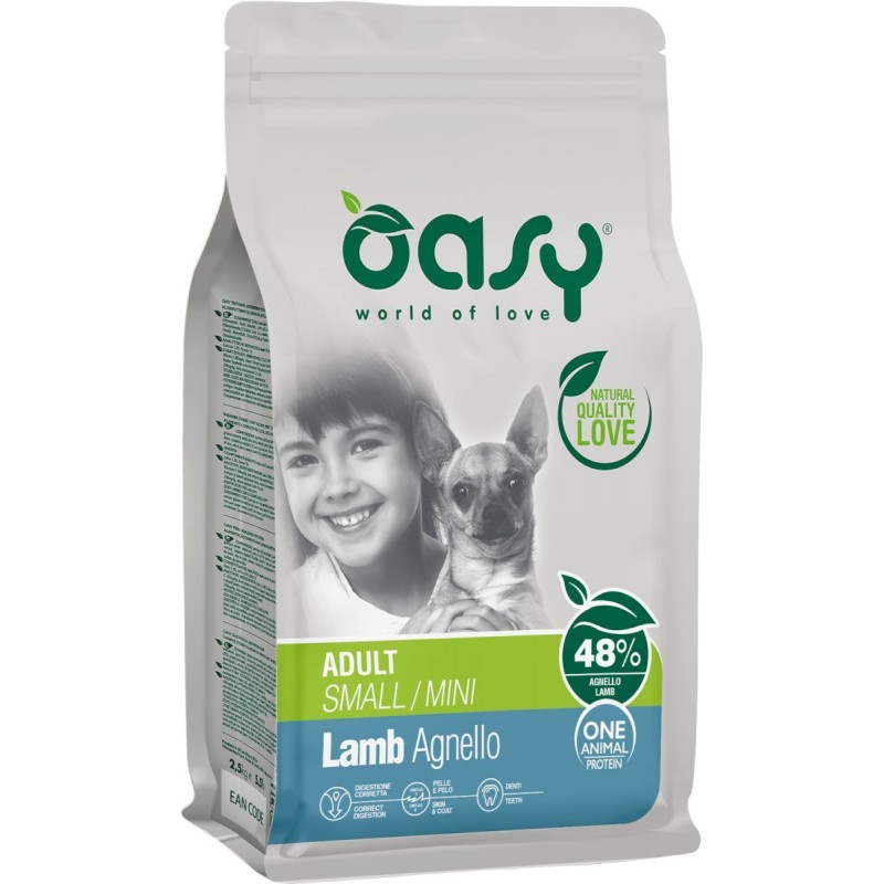 OASY Pies Adult S/Mini - Jagnięcina 2,5 kg