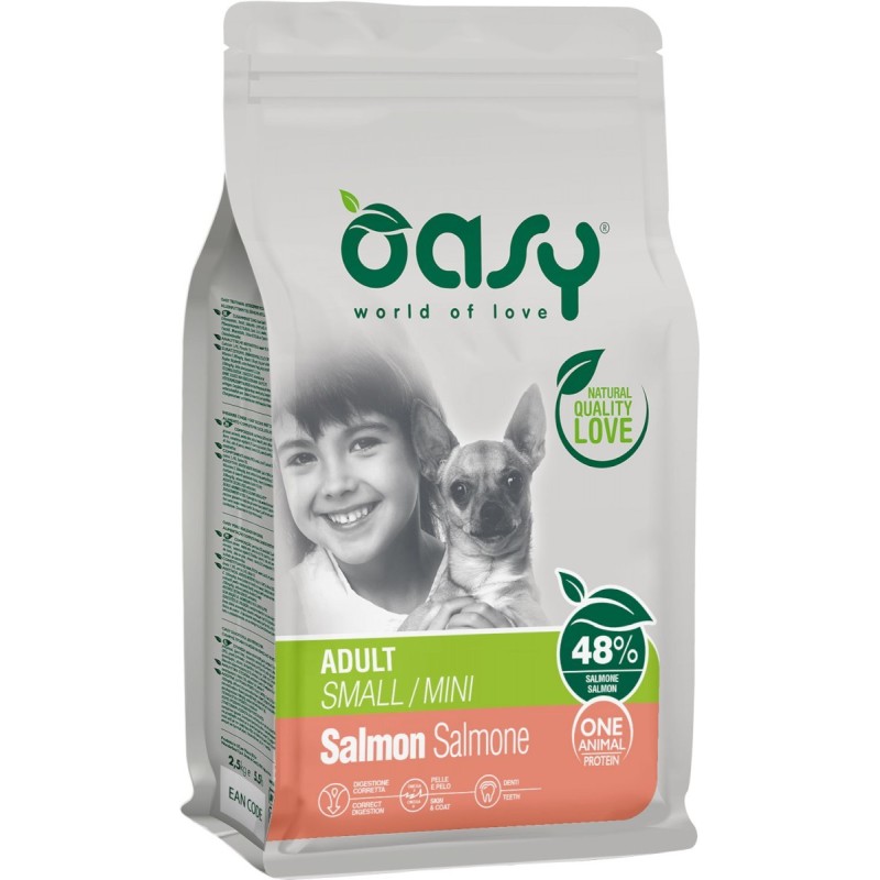 OASY Pies Adult S/Mini - Łosoś 2,5 kg