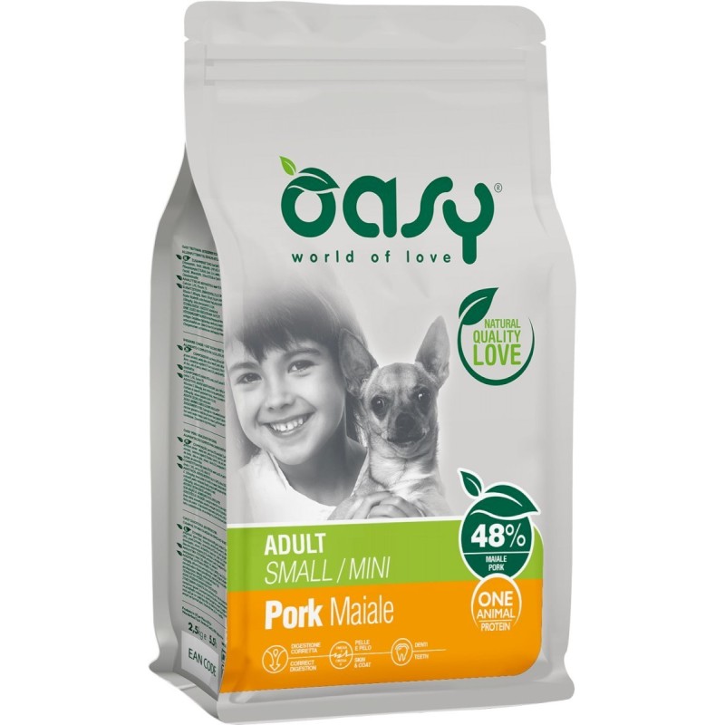 OASY Pies Adult S/Mini - Wieprzowina 2,5 kg