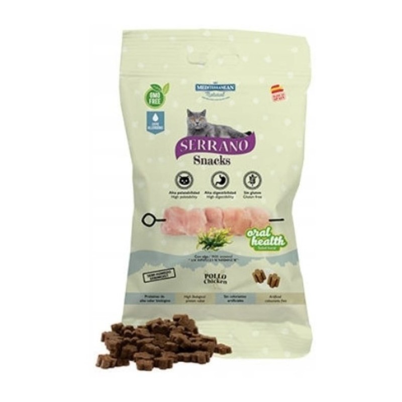 SERRANO Snack kot Oral Care Kurczak 50g