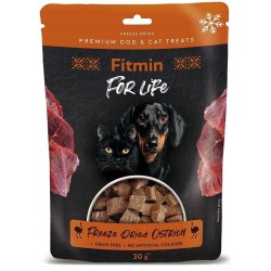 FITMIN For Life Dog and Cat Liofilizowana Struś Przysmak 30g