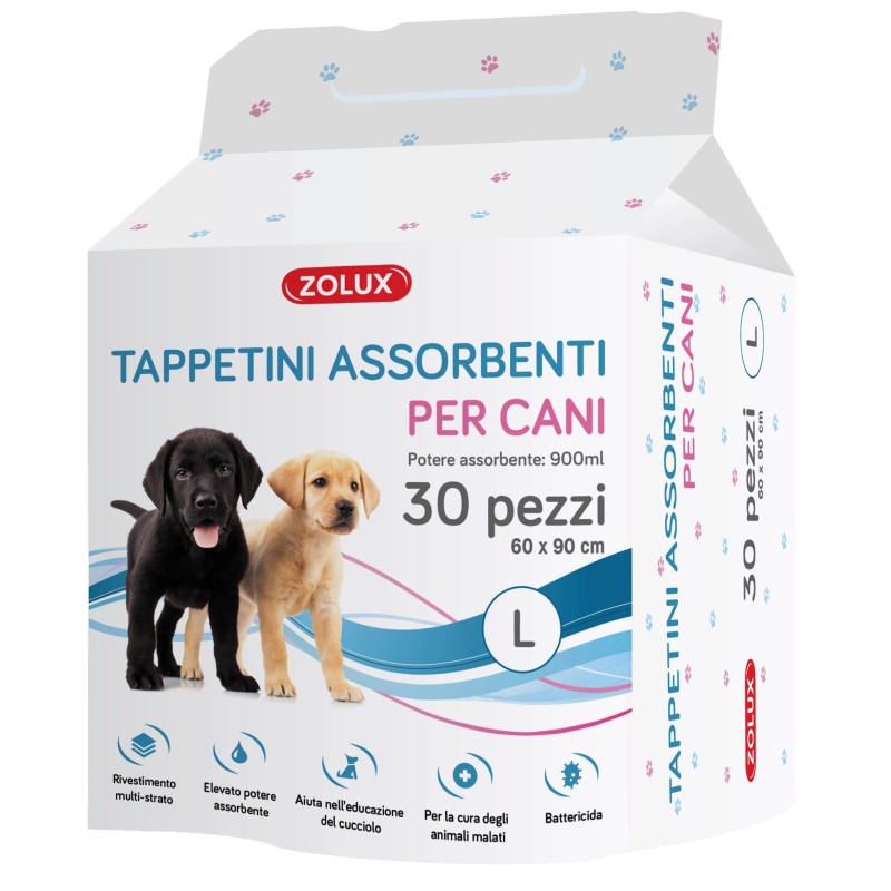ZOLUX Podkłady higieniczne do nauki czystości dla szczeniąt 90 x 60 cm - 30 sztuk