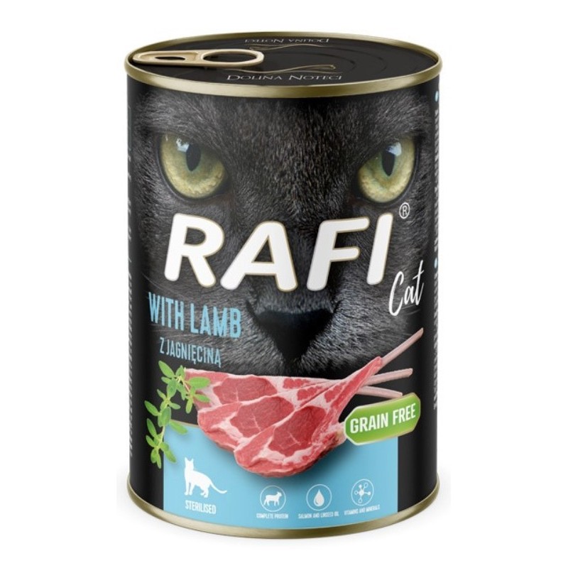 DOLINA NOTECI RAFI Cat z Jagnięciną Sterilised 400g