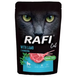 DOLINA NOTECI RAFI Cat z Jagnięciną Sterilised (saszetka) 100g