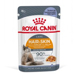 ROYAL CANIN Hair & Skin Care karma mokra w galaretce dla kotów dorosłych, lśniąca sierść i zdrowa skóra 24x 85g