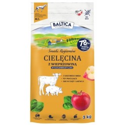 BALTICA SMAKI REGIONÓW Cielęcina z wieprzowiną dla dużych psów M/L 9 kg
