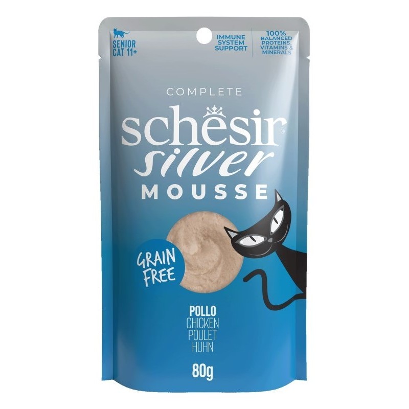 SCHESIR Silver Mus z kurczaka z dynią 80g (saszetka)