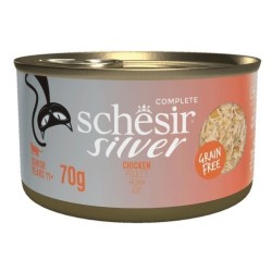 SCHESIR Silver Kurczak mięso i podroby 70g (puszka)