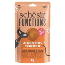 SCHESIR CAT Functions Digestve Topper pumpkin with wheat grass 40g (saszetka)