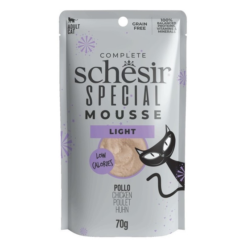 SCHESIR CAT Special Mousse Light Chicken 70g (saszetka)