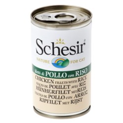 SCHESIR Cat Filety z kurczaka z ryżem w galaretce 140g (puszka)
