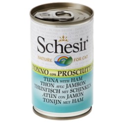 SCHESIR Cat Tuńczyk z szynką gotowany w wodzie 140g (puszka)