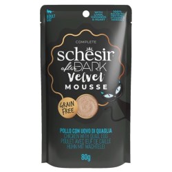 SCHESIR CAT After Dark Velvet Mousse Chicken with Quail Egg 80g (saszetka)