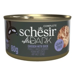 SCHESIR CAT After Dark Chicken with duck in broth 80g (puszka)