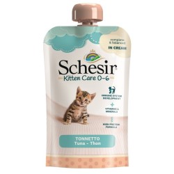 SCHESIR CAT Kitten Care 0-6 Tuna in cream 150g (tubka)
