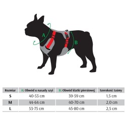 DINGO Szelki Super Lekkie - szare M