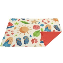 FARM COMPANY Mata Chłodząca - Pomarańczowa z klapkami 50 x 40 cm