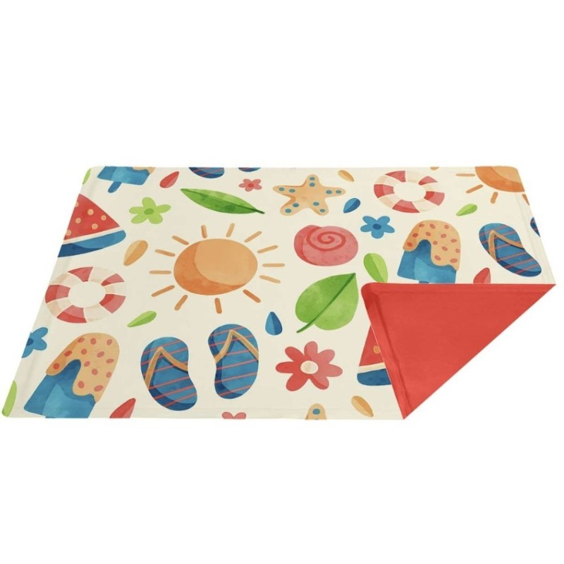 FARM COMPANY Mata Chłodząca - Pomarańczowa z klapkami 65 x 50 cm