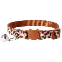 DINGO Komplet obroży dla kota (18-28 cm) 3 szt. LEOPARD