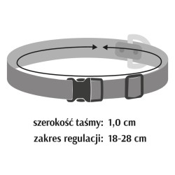 DINGO Komplet obroży dla kota (18-28 cm) 3 szt. LEOPARD