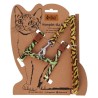 DINGO Komplet szelki + smycz dla kota (120 cm) LEOPARD