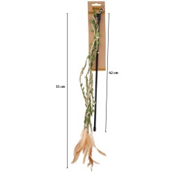 DINGO Wędka dla kota FOREST - 42 + 55 cm