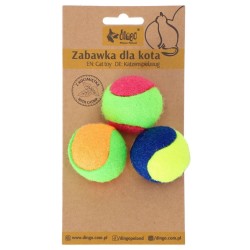 DINGO Piłka Kotenisówki 3 szt. 4 cm