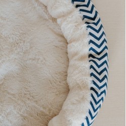 DINGO Legowisko okrągłe dla zwierząt 50 cm ZYGZAK