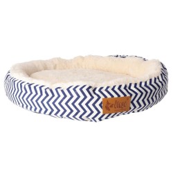 DINGO Legowisko okrągłe dla zwierząt 50 cm ZYGZAK