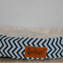 DINGO Legowisko okrągłe dla zwierząt 50 cm ZYGZAK