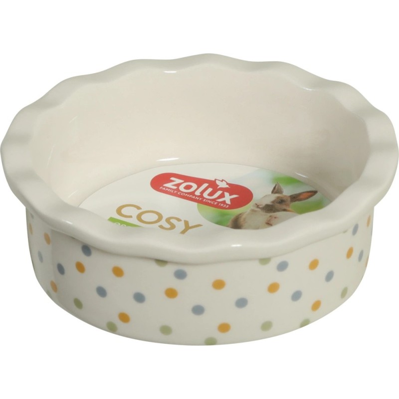 ZOLUX Miska Ceramiczna dla Gryzonia COSY - w groszki 150 ml