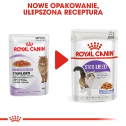 ROYAL CANIN Sterilised Jelly karma mokra w galaretce dla kotów dorosłych, sterylizowanych 48x 85g
