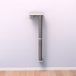 TRIXIE Zestaw ścienny 1 dla kota słupek z uchwytami 35 x 130 x 25 cm - biały/szary