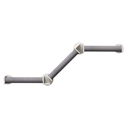 TRIXIE Zestaw ścienny 2 dla kota ścieżka ze słupków 195 x 78 cm - biały/szary