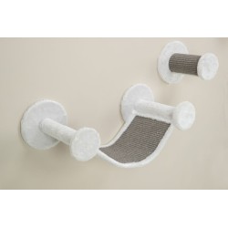 TRIXIE Zestaw ścienny dla kota 4 elementy - biały/szary