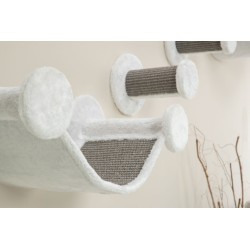 TRIXIE Zestaw ścienny dla kota 4 elementy - biały/szary