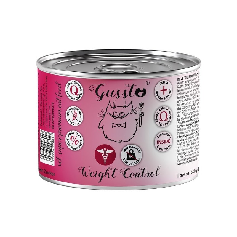 GUSSTO Cat - Weight Control 200g (puszka)