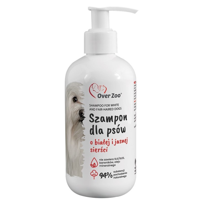 OVER ZOO Szampon dla psów o białej i jasnej sierści 250 ml