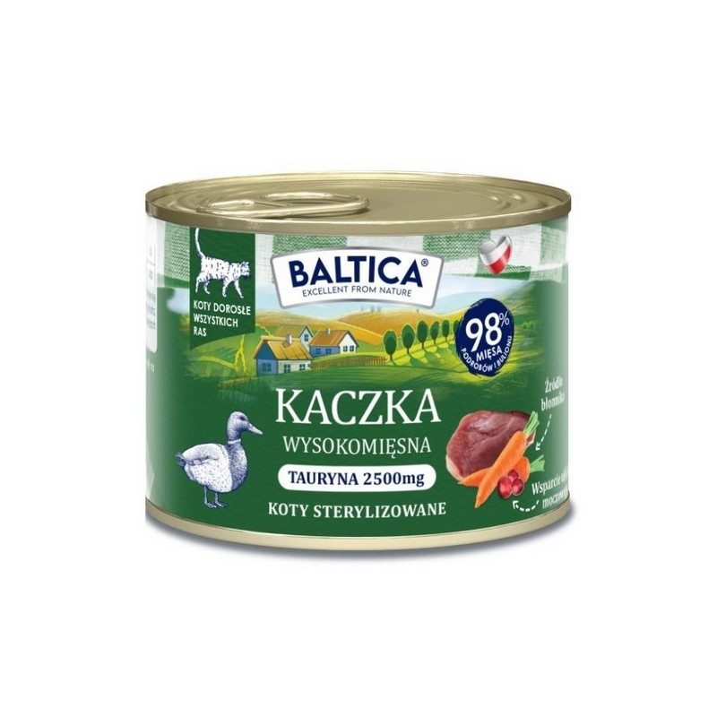BALTICA PRZYSMAKI REGIONÓW Kot dorosły Kaczka 185g